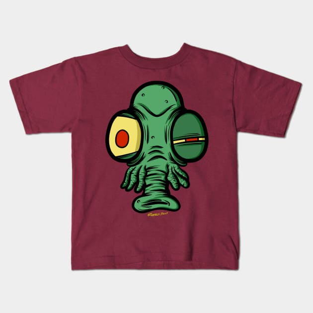 Terrible Fly Man Kids T-Shirt by terrible_trent